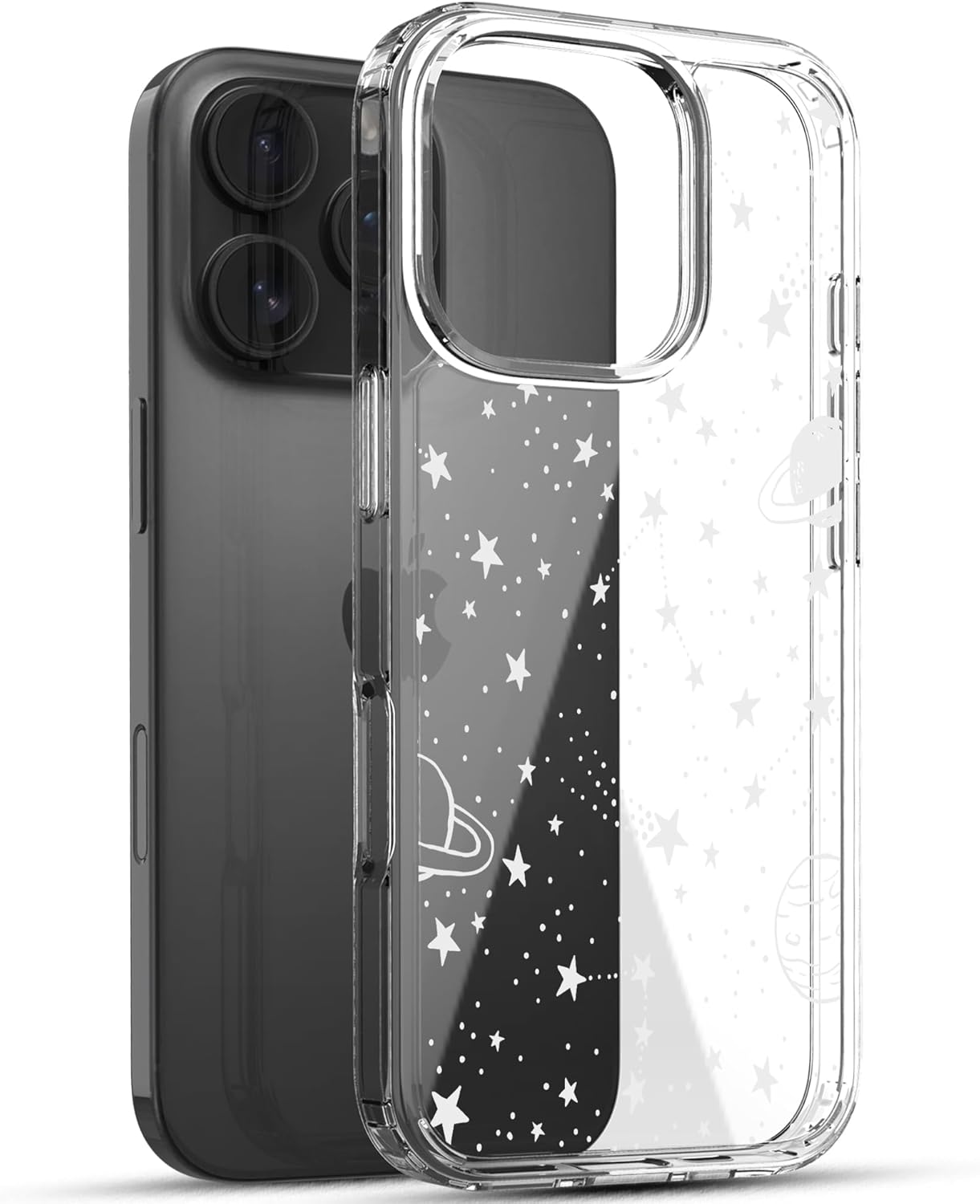 iPhone 16 Pro Case, Anti-Scratch Clear Case - Universe