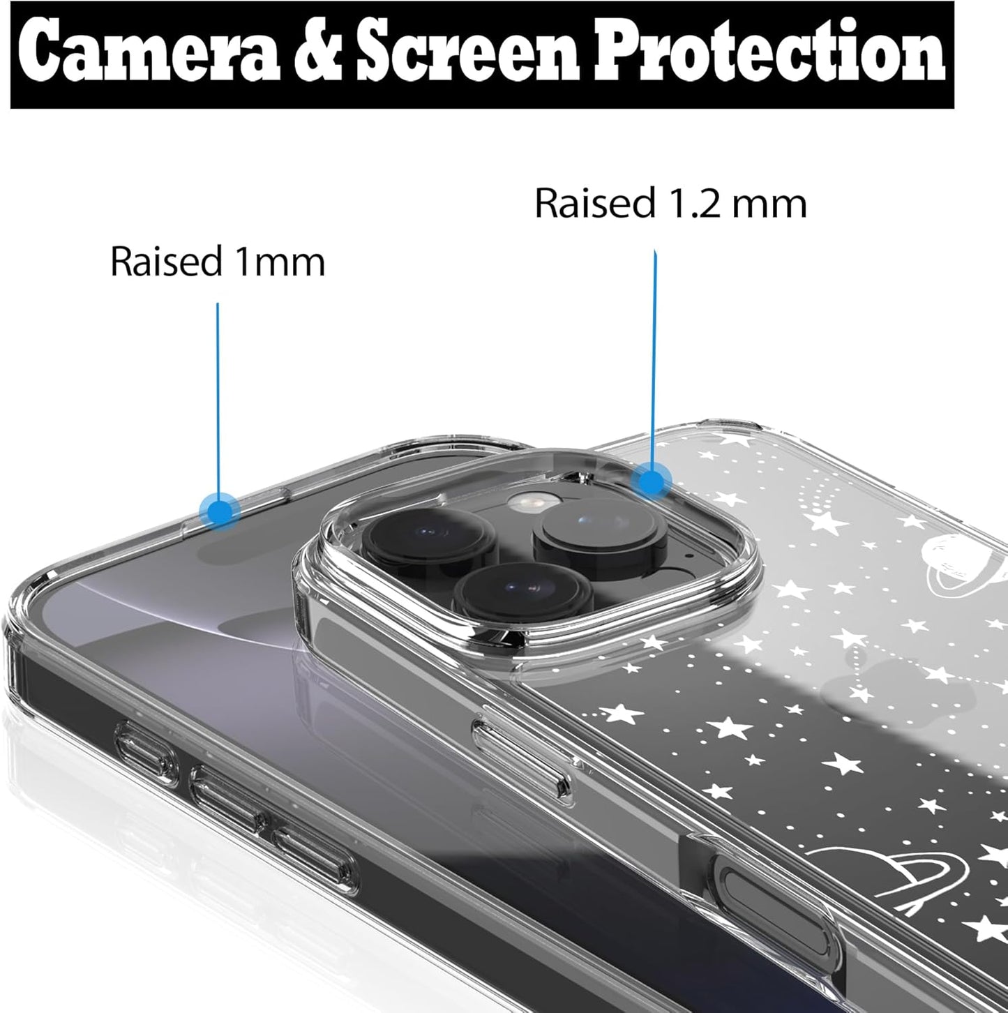 iPhone 16 Pro Case, Anti-Scratch Clear Case - Universe