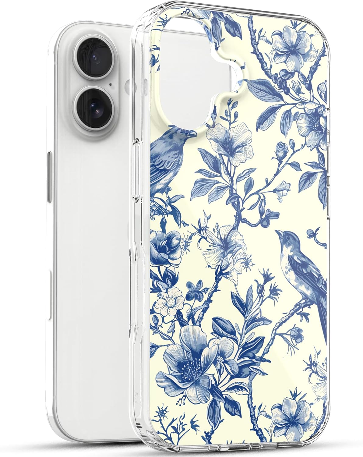 iPhone 16 Plus Case, Anti-Scratch Case - Vintage Floral