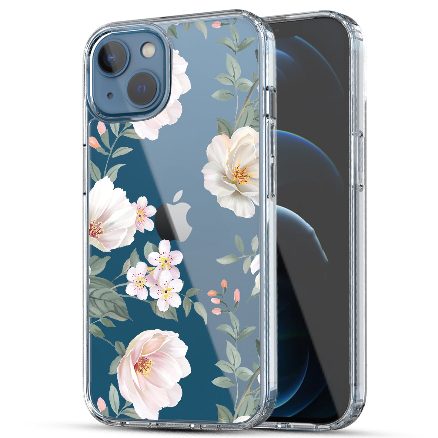 iPhone 13 Case, Anti-Scratch Clear Case - Magnolia Flower