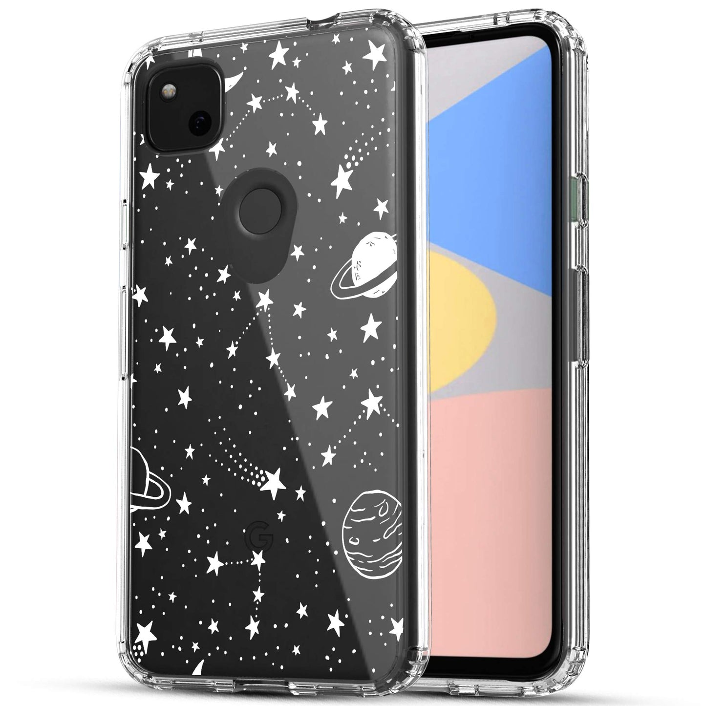 Google Pixel 4A Case, Anti-Scratch Clear Case - Universe