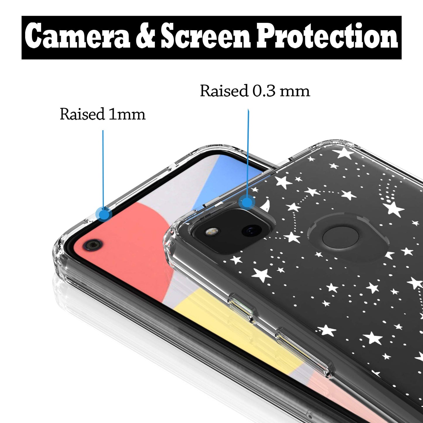 Google Pixel 4A Case, Anti-Scratch Clear Case - Universe