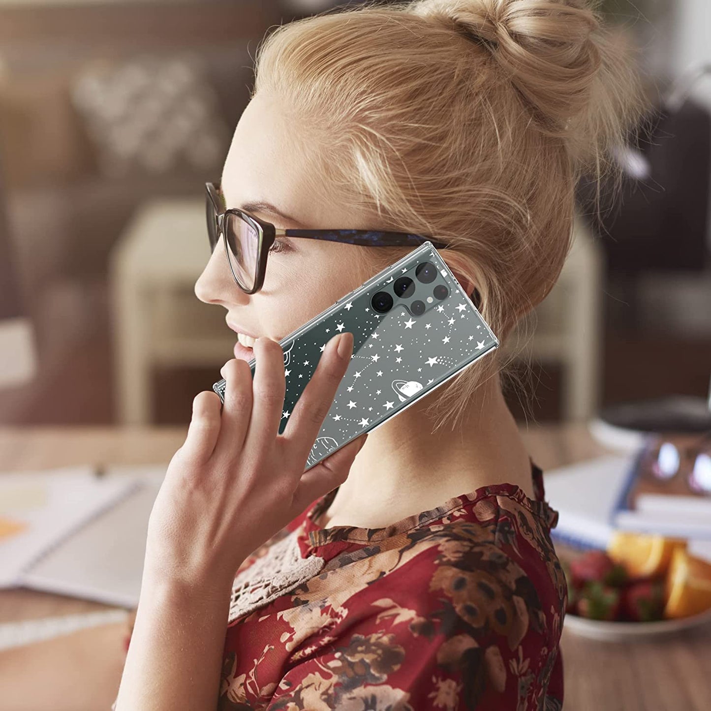 Samsung Galaxy S22 Ultra (5G) Case, Anti-Scratch Clear Case - Universe