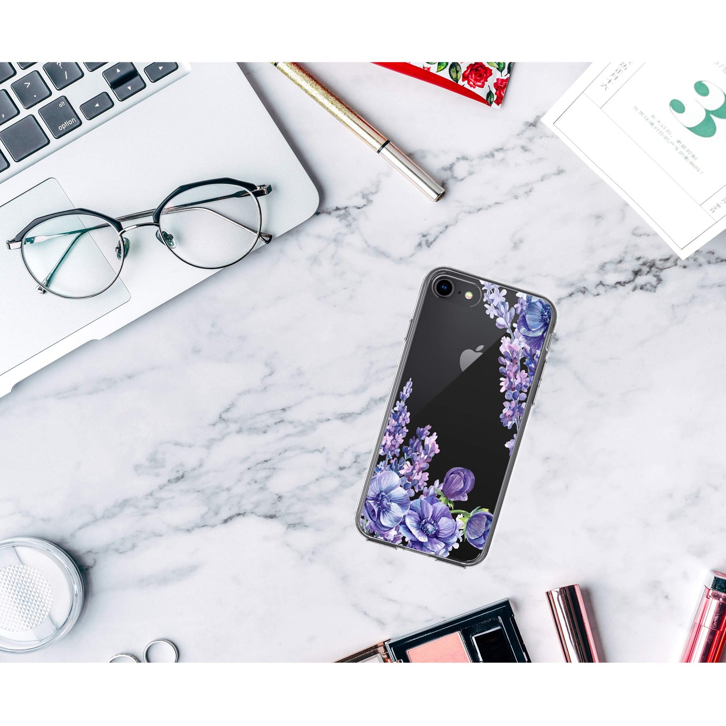 iPhone SE 2020/ iPhone 8/ iPhone 7 Case, Anti-Scratch Clear Case - Lavender