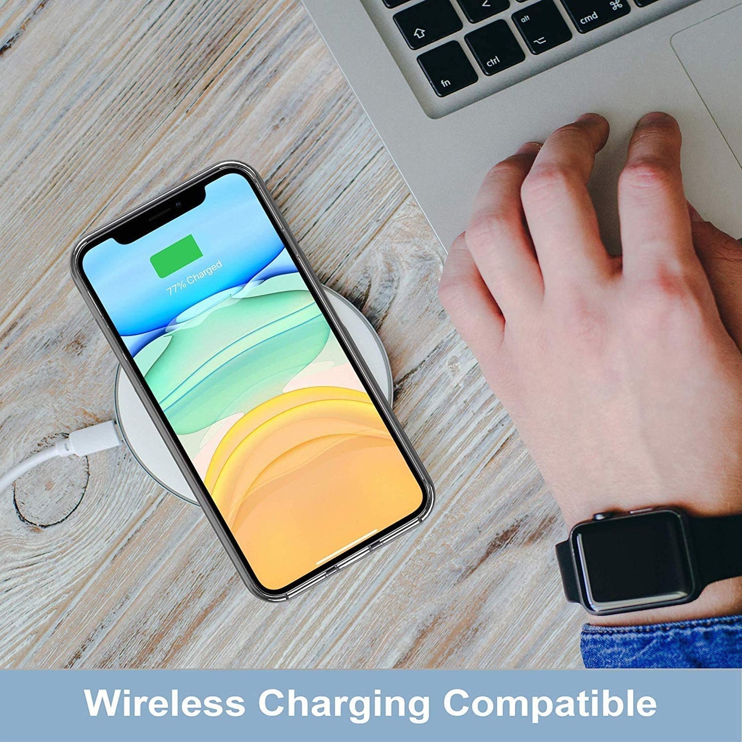 iPhone 11 Case, Anti-Scratch Clear Case - Lily Flower