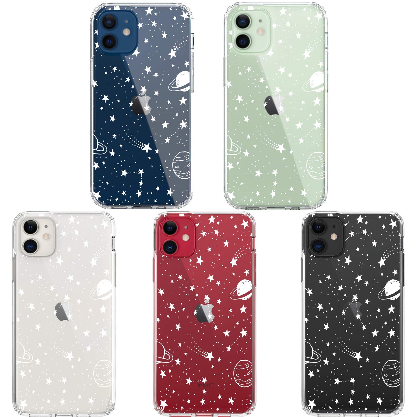 iPhone 12 Mini Case, Anti-Scratch Clear Case - Universe