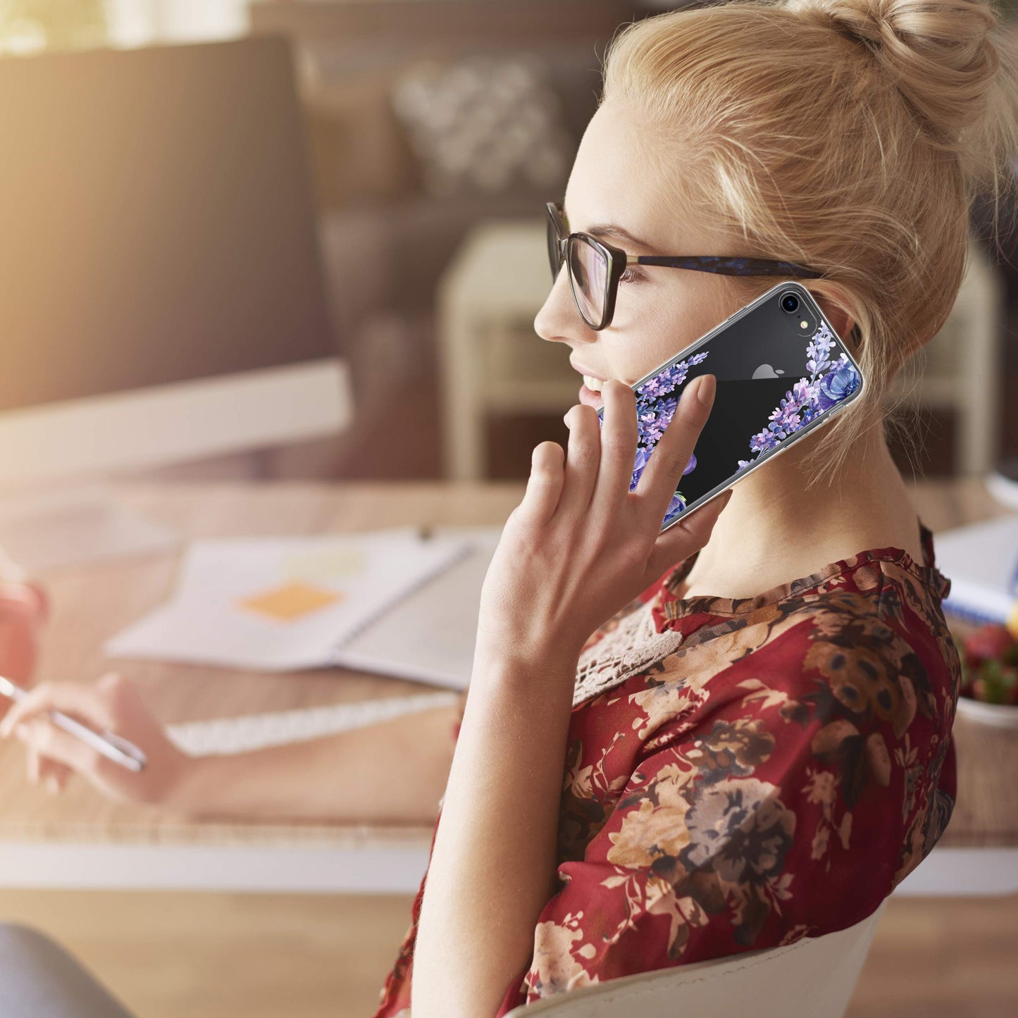 iPhone SE 2020/ iPhone 8/ iPhone 7 Case, Anti-Scratch Clear Case - Lavender