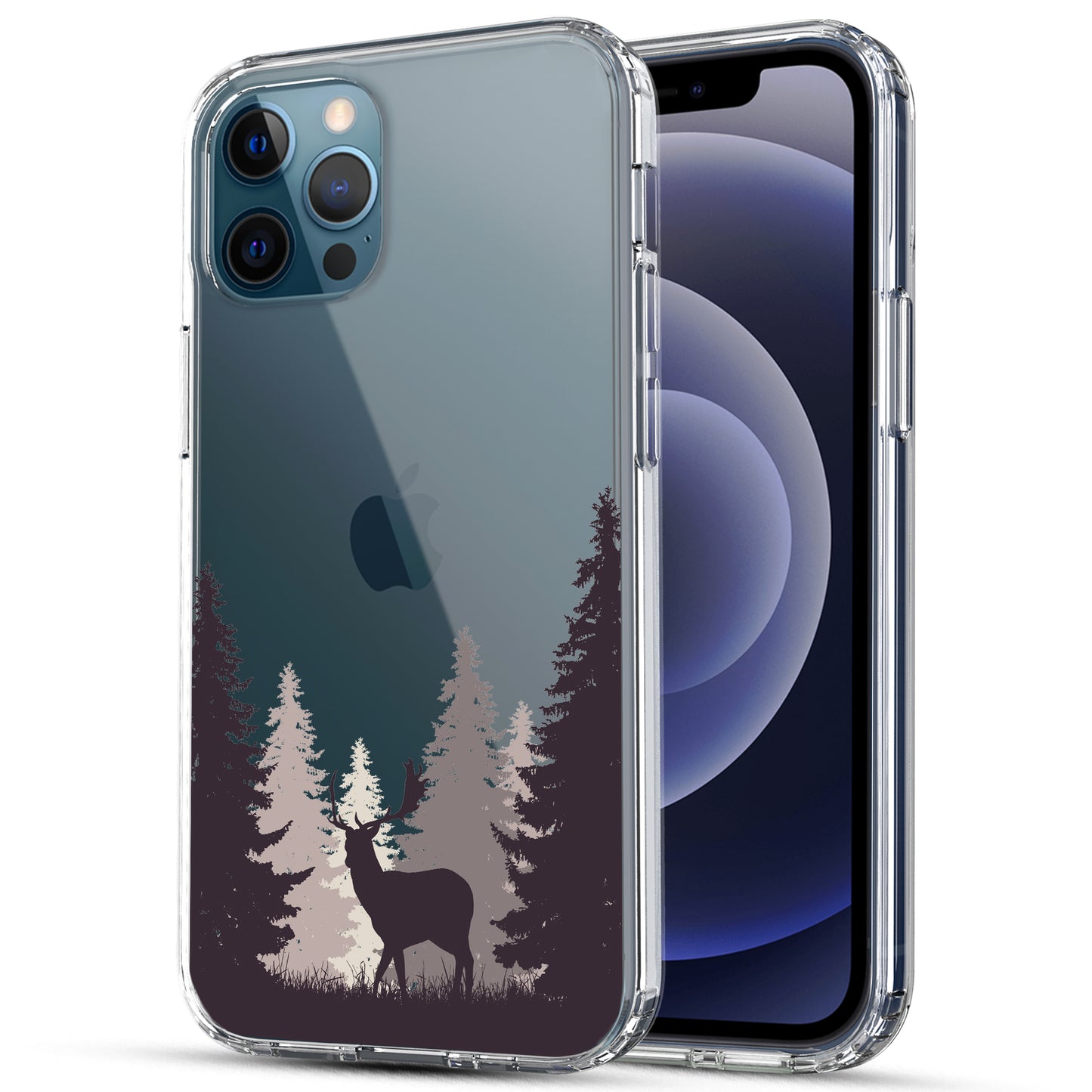 iPhone 12 Pro Max Case, Anti-Scratch Clear Case - Deer