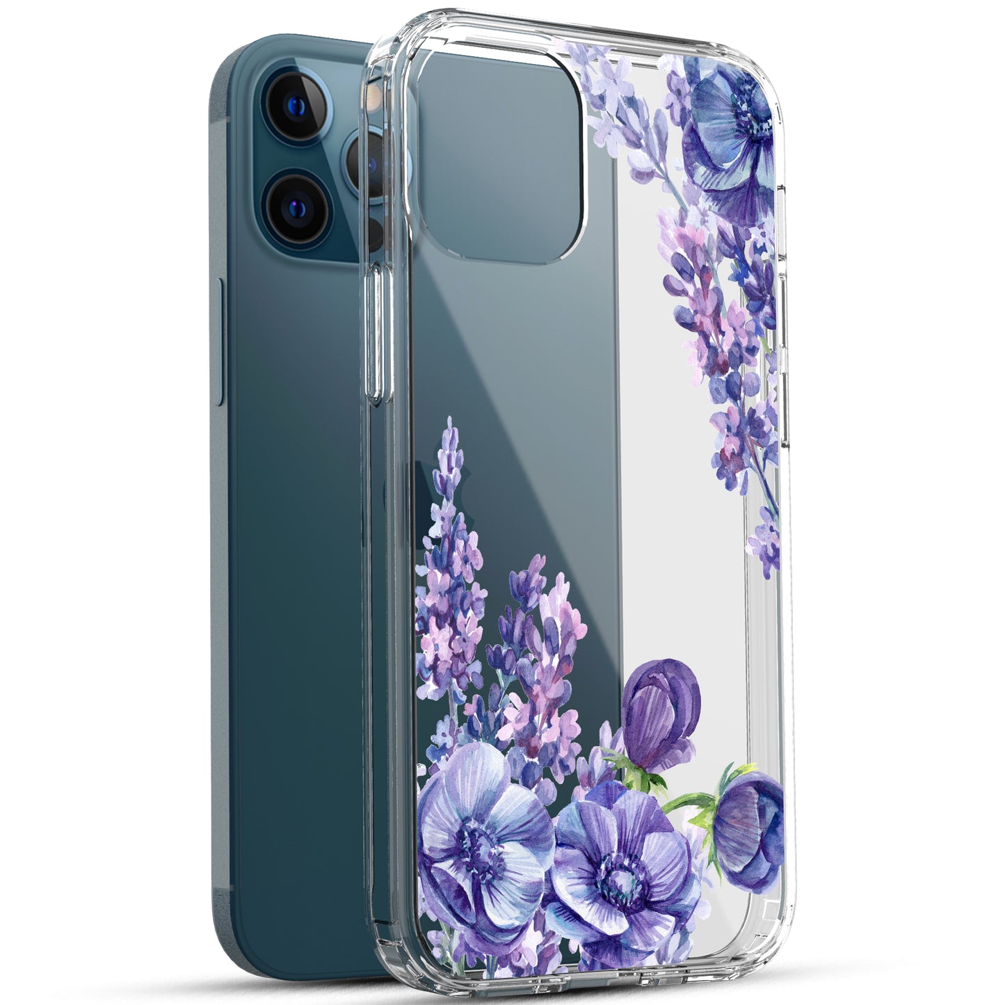 iPhone 12 Pro Max Case, Anti-Scratch Clear Case - Lavender