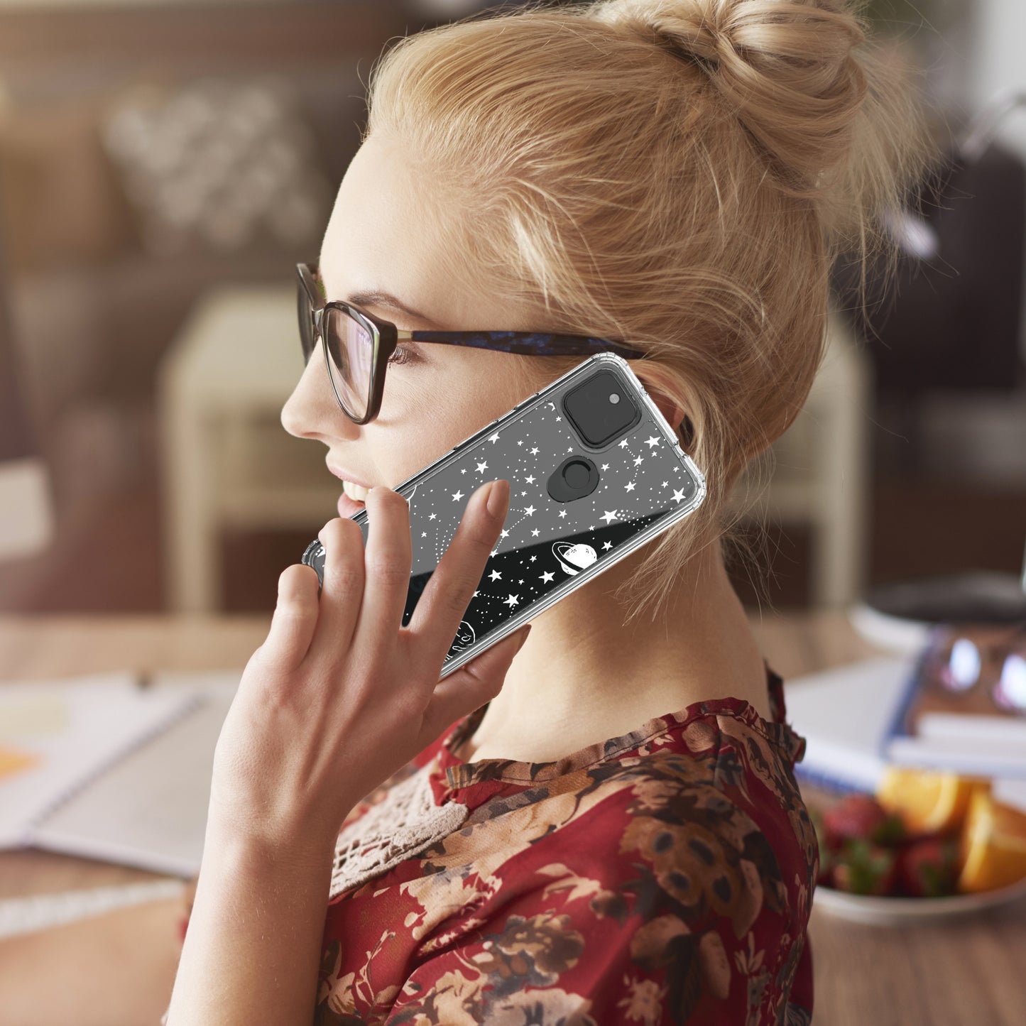 Google Pixel 5A Case, Anti-Scratch Clear Case - Universe