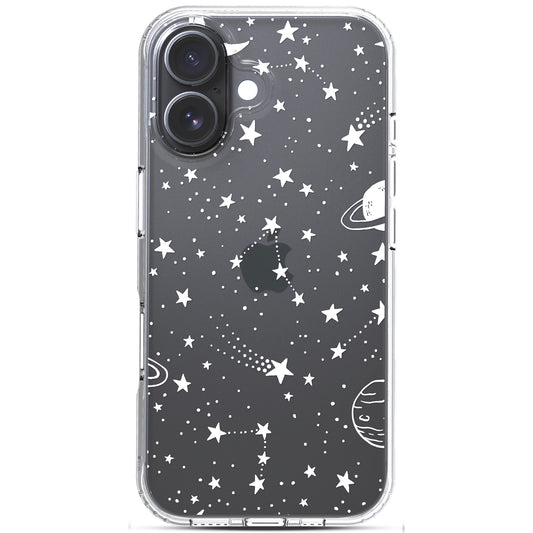 iPhone 16 Case, Anti-Scratch Clear Case - Universe