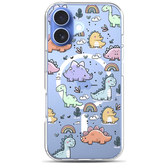 iPhone 17 Case, Anti-Scratch Clear Case - Cute Dino