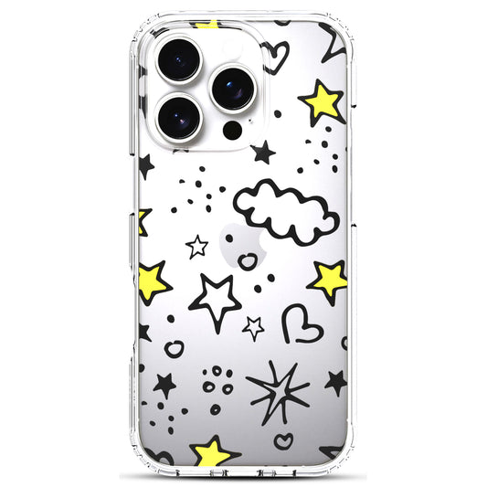 iPhone 16 Pro Max Case, Anti-Scratch Clear Case - Cute Starts