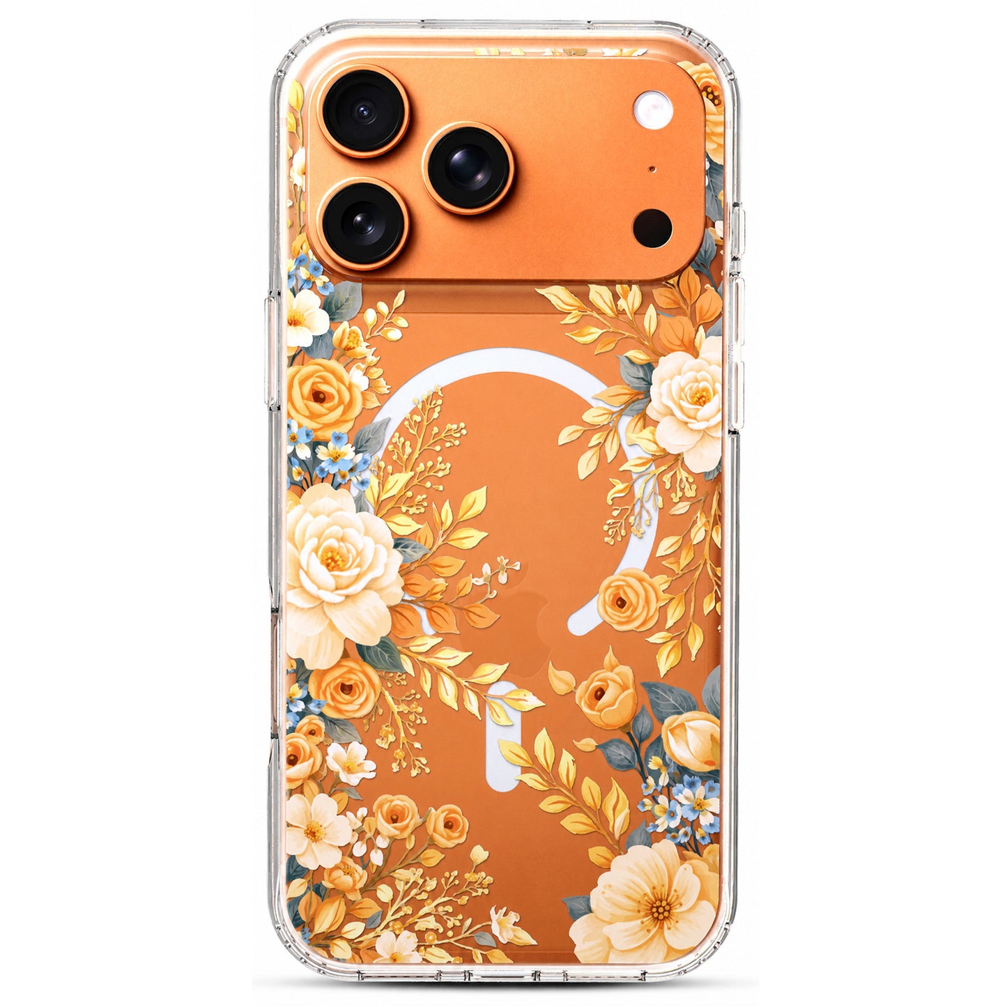 iPhone 17 Pro Case, Anti-Scratch Clear Case - Rose Blossom