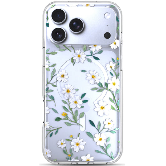 iPhone 17 Pro Max Case, Anti-Scratch Clear Case - Cute Daisy Flower