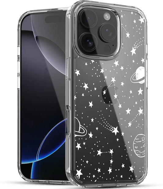 iPhone 16 Pro Case, Anti-Scratch Clear Case - Universe