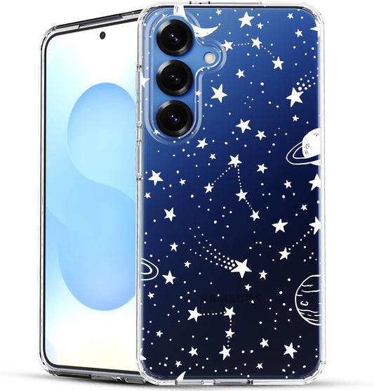 Samsung Galaxy S25 Case, Anti-Scratch Clear Case with Design - Universe