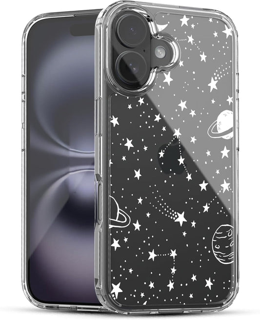 iPhone 16 Case, Anti-Scratch Clear Case - Universe