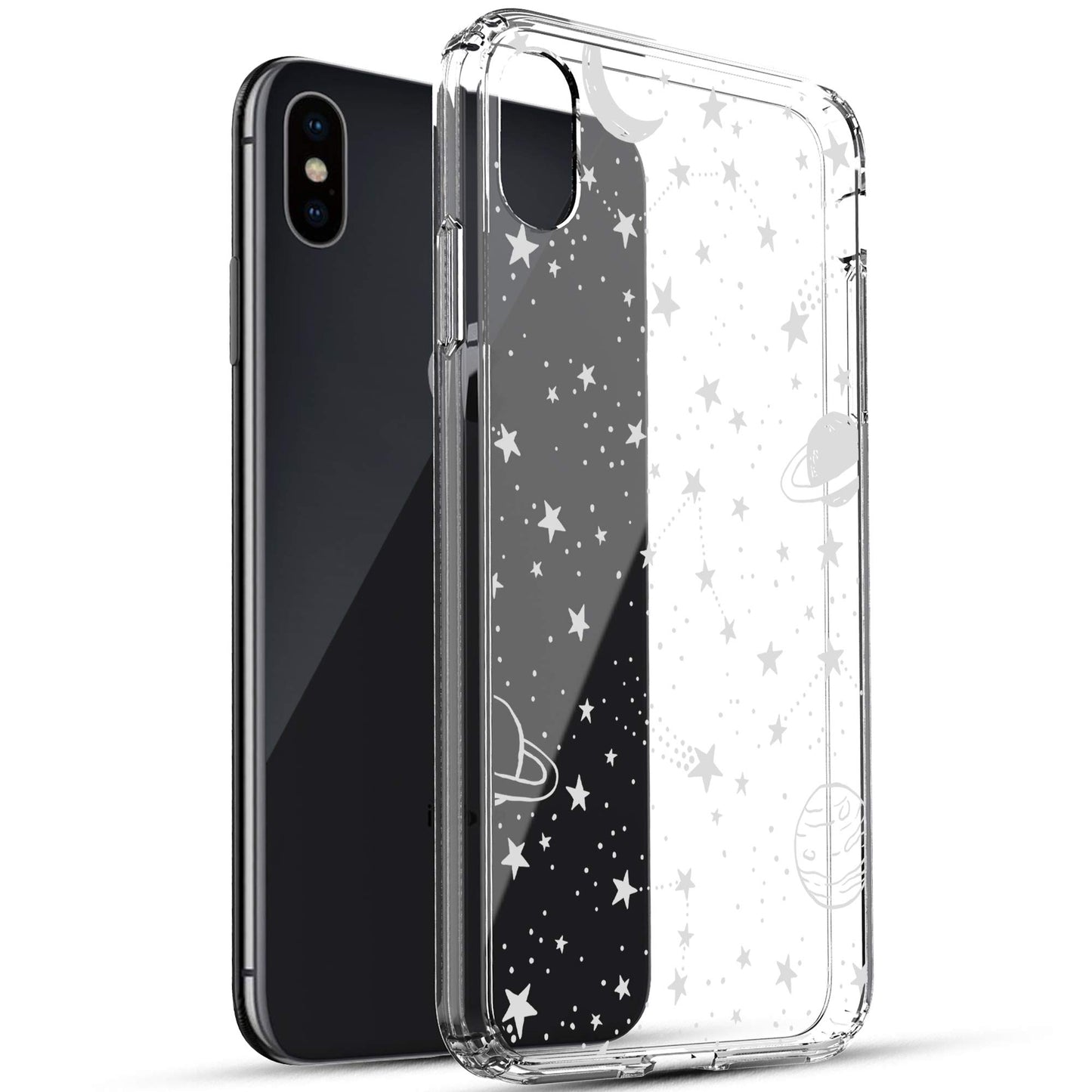 Apple iPhone X/ Xs (5.8") Case, Anti-Scratch Clear Case - Universe