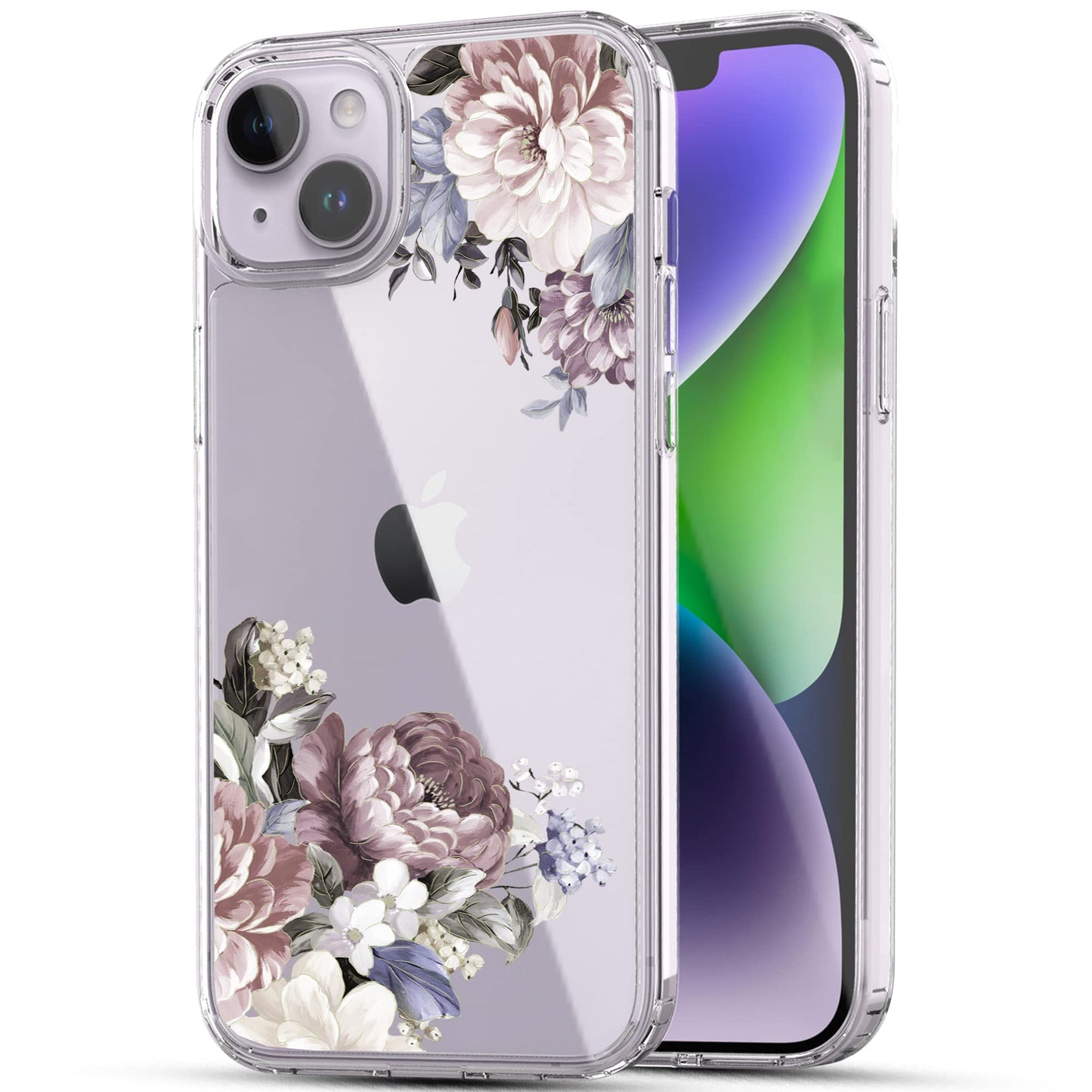 iPhone 14 Case, Anti-Scratch Clear Case - Abundant Blossom