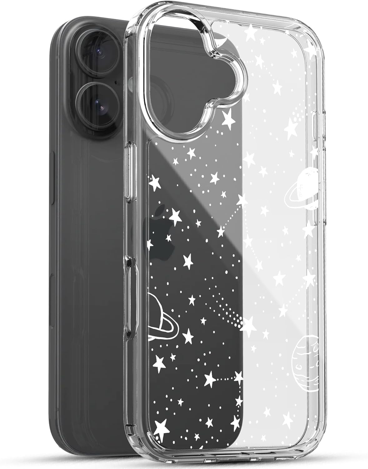 iPhone 16 Plus Case, Anti-Scratch Clear Case - Universe