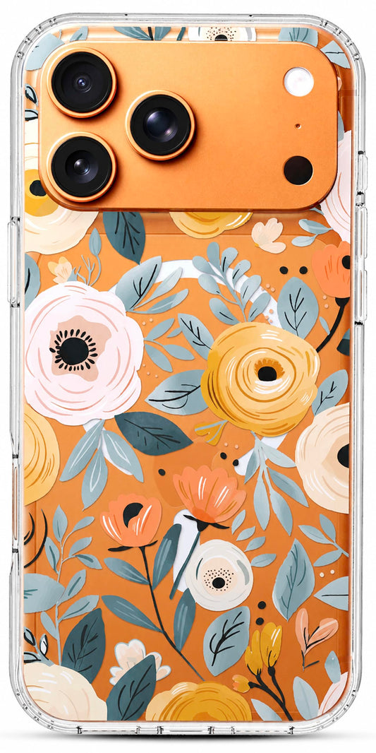 iPhone 17 Pro Max Case, Anti-Scratch Clear Case - Flower Blossom