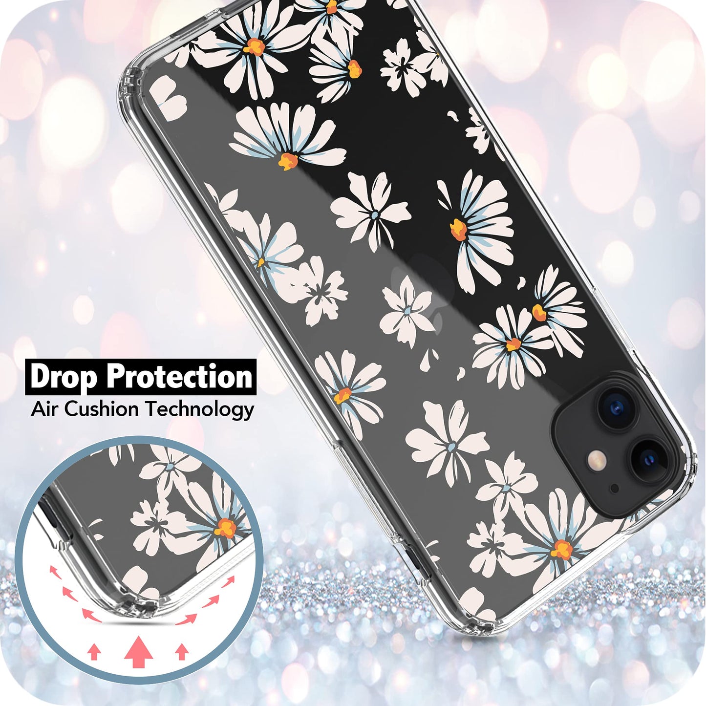 iPhone 11 Case, Anti-Scratch Clear Case - Little Daisy