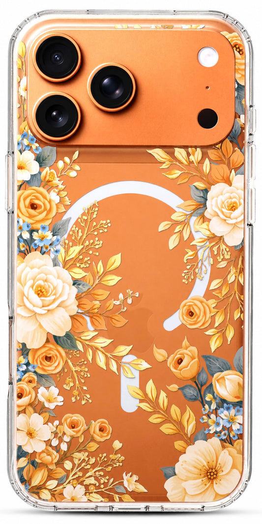 iPhone 17 Pro Max Case, Anti-Scratch Clear Case - Rose Blossom