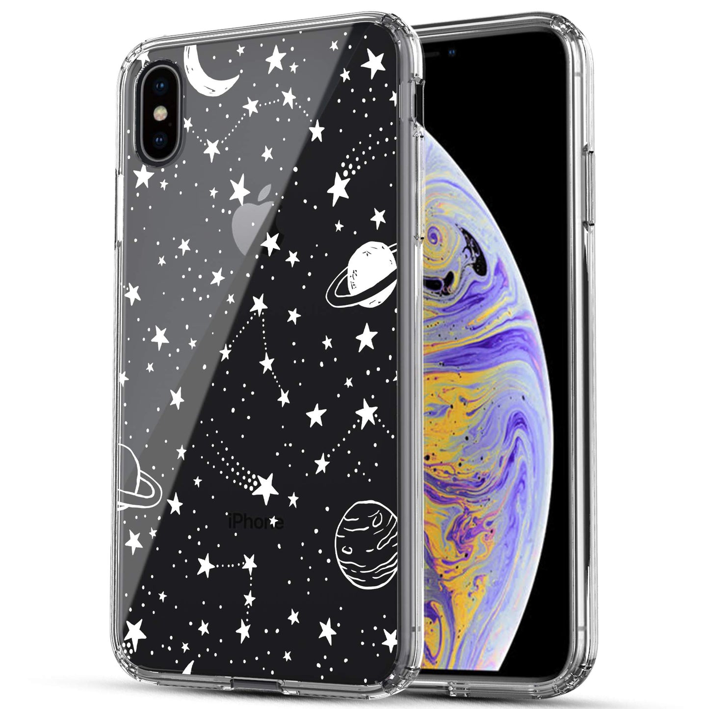 Apple iPhone X/ Xs (5.8") Case, Anti-Scratch Clear Case - Universe