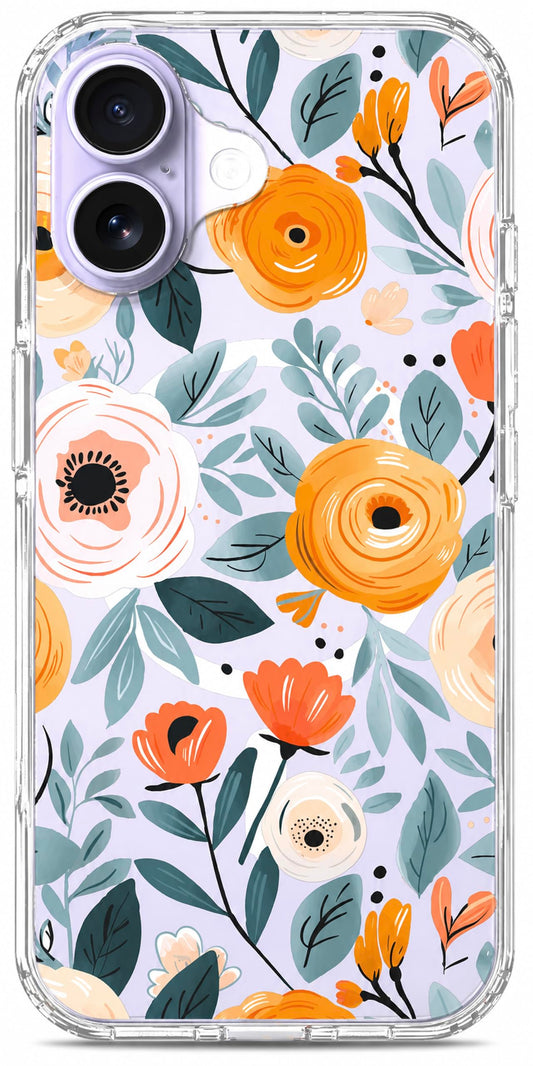 iPhone 17 Case, Anti-Scratch Clear Case - Flower Blossom