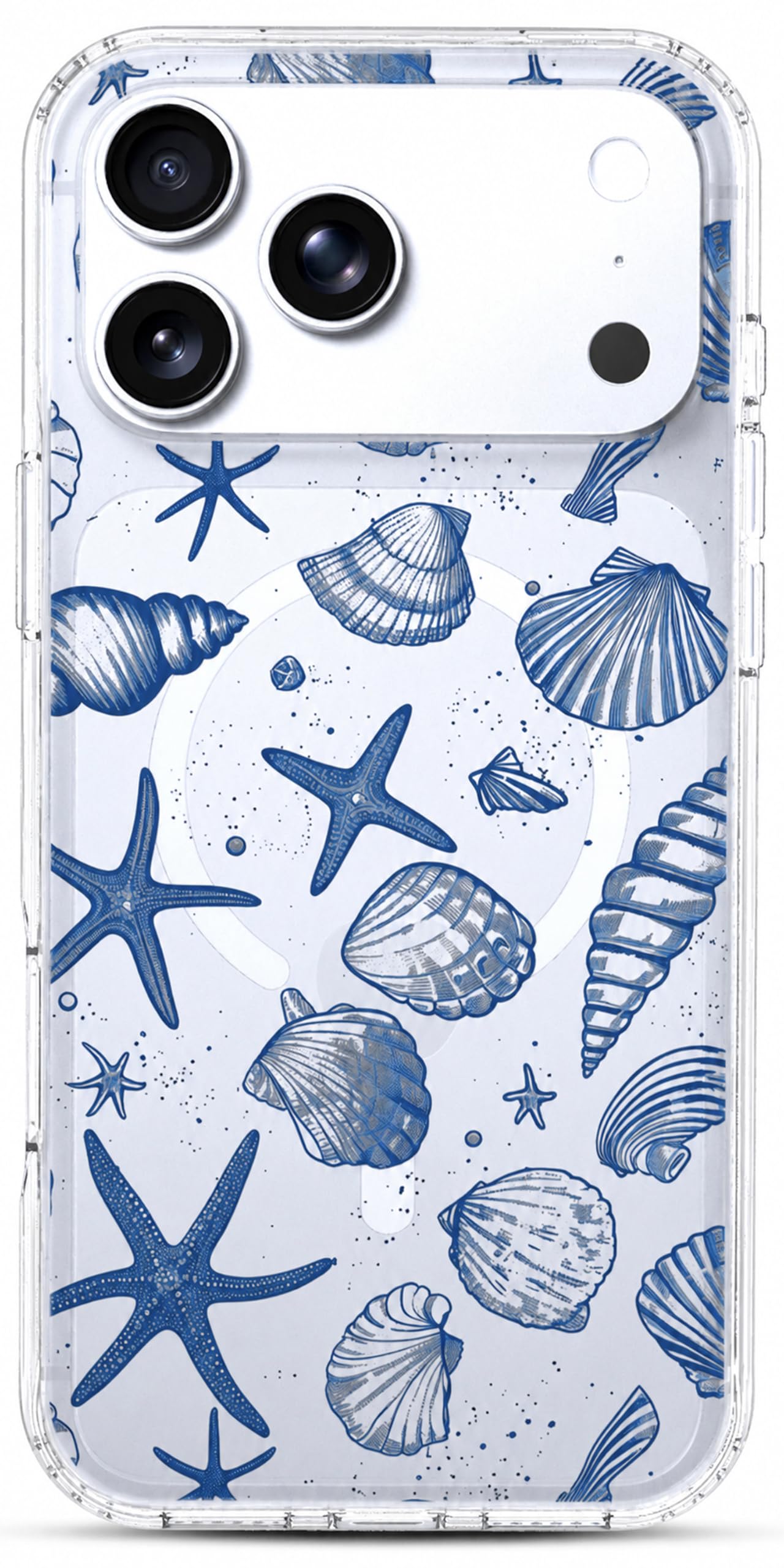 iPhone 17 Pro Max Case, Anti-Scratch Clear Case - Cute Ocean Beach