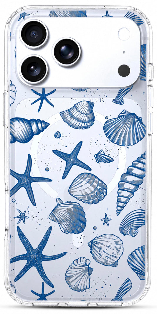 iPhone 17 Pro Max Case, Anti-Scratch Clear Case - Cute Ocean Beach