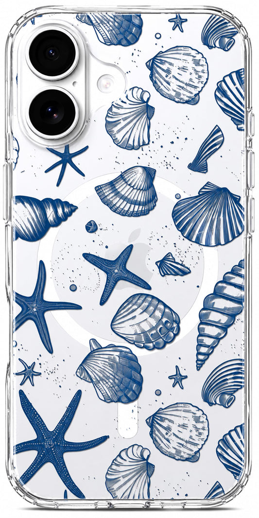 iPhone 17 Case, Anti-Scratch Clear Case - Cute Ocean Beach