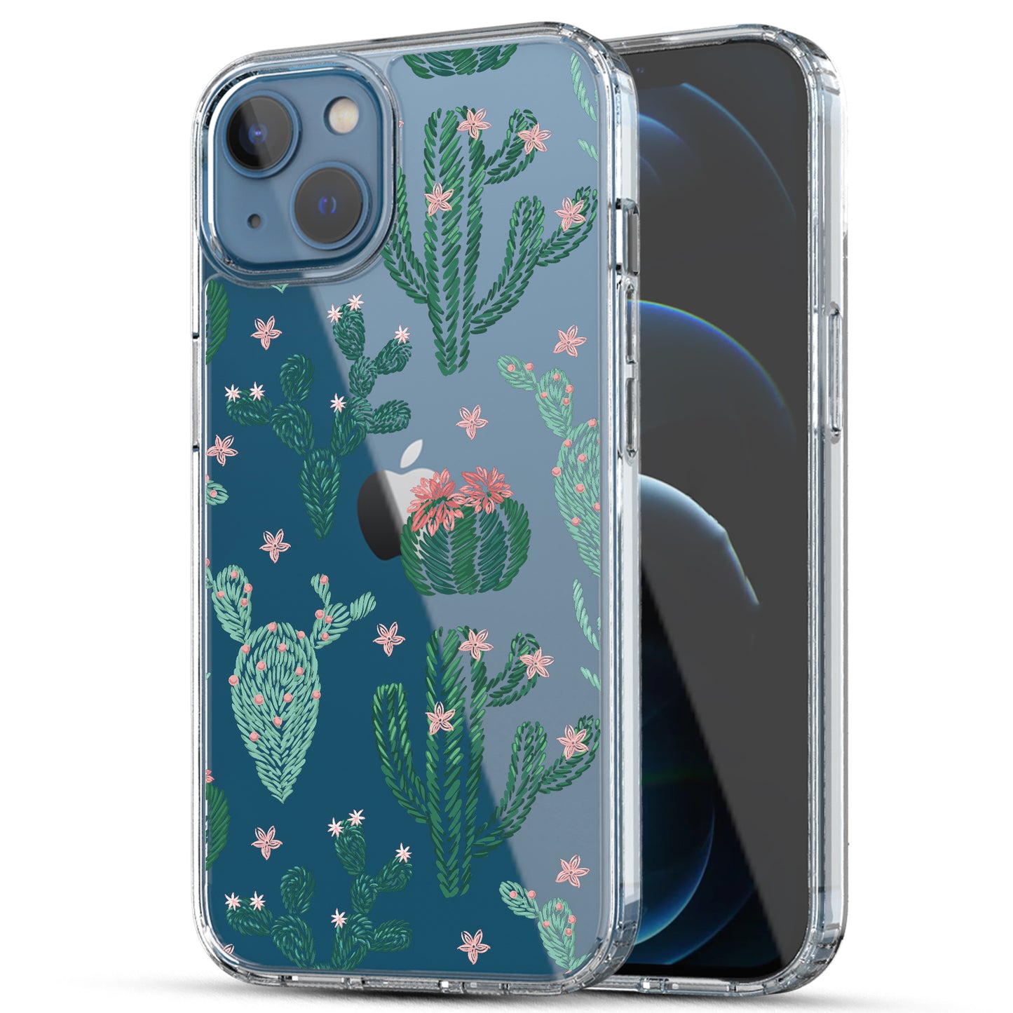 iPhone 13 Case, Anti-Scratch Clear Case - Cactus Flower