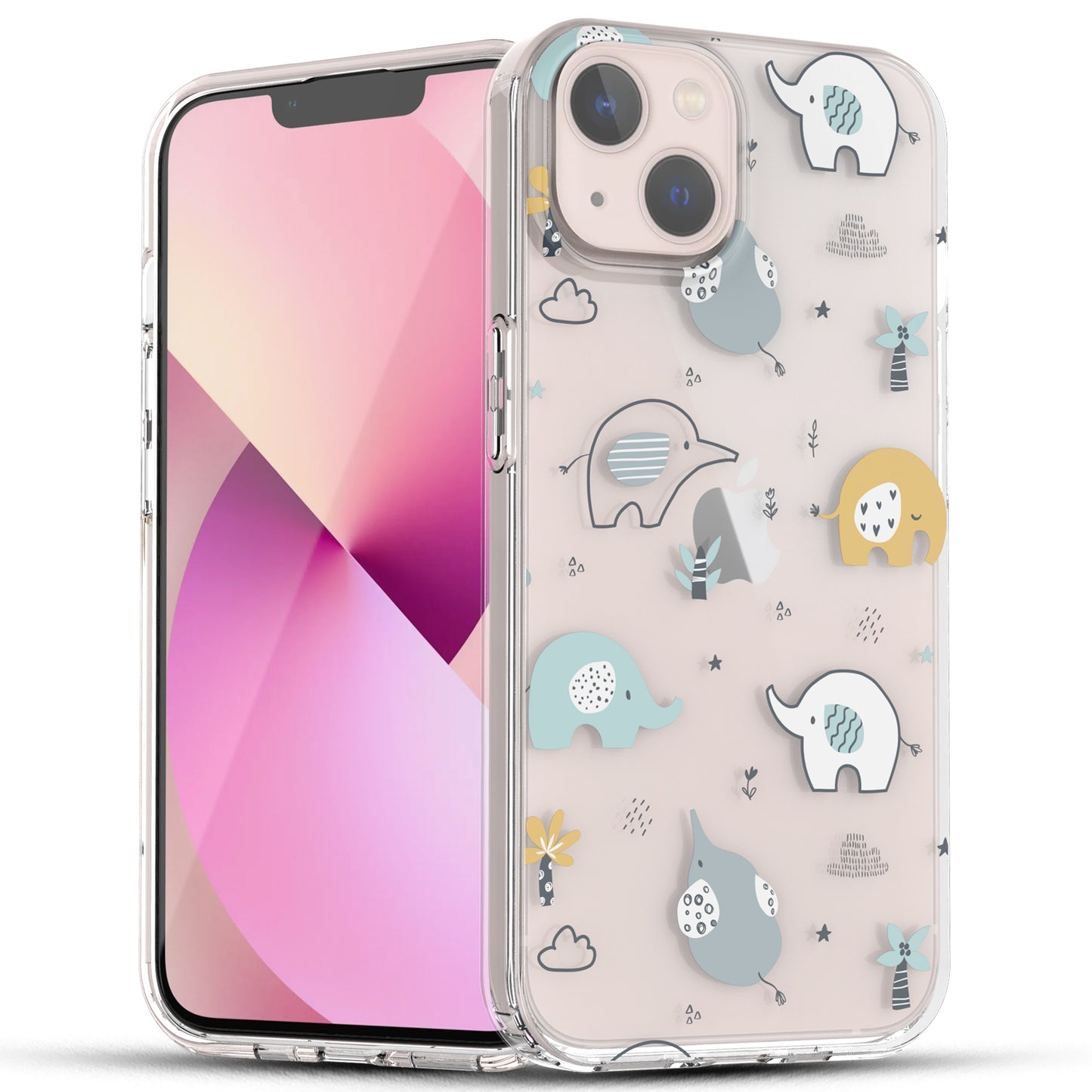 iPhone 15 Case, Anti-Scratch Clear Case - Little Elephant