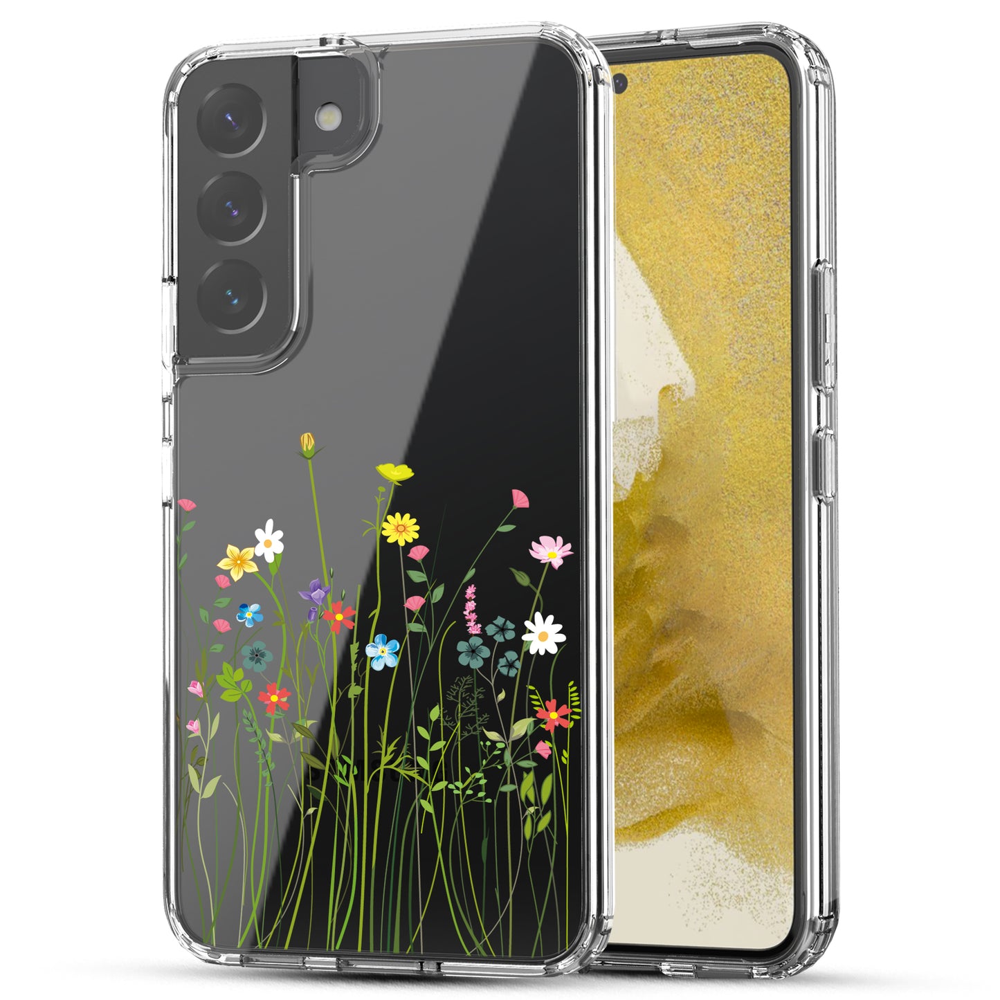 Samsung Galaxy S22 Plus (5G) Case, Anti-Scratch Clear Case - Floral