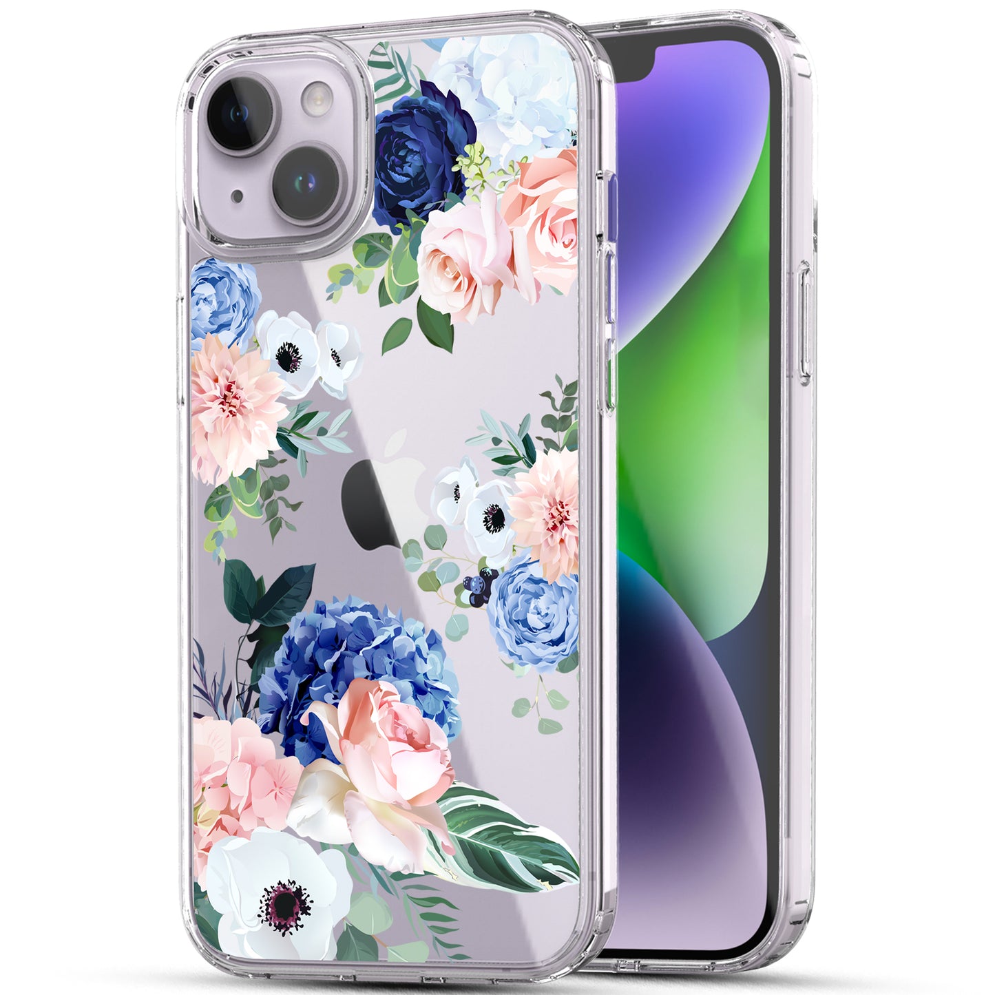 iPhone 14 Case, Anti-Scratch Clear Case - Flower Bouquet