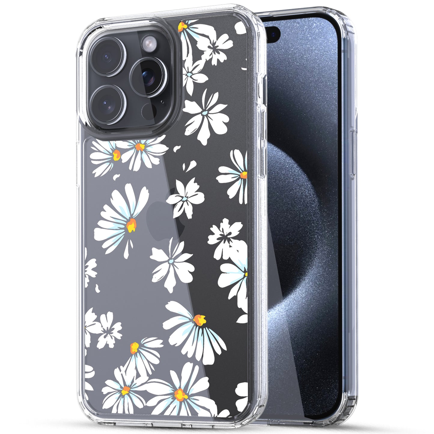 iPhone 15 Pro Case, Anti-Scratch Clear Case - Little Daisy