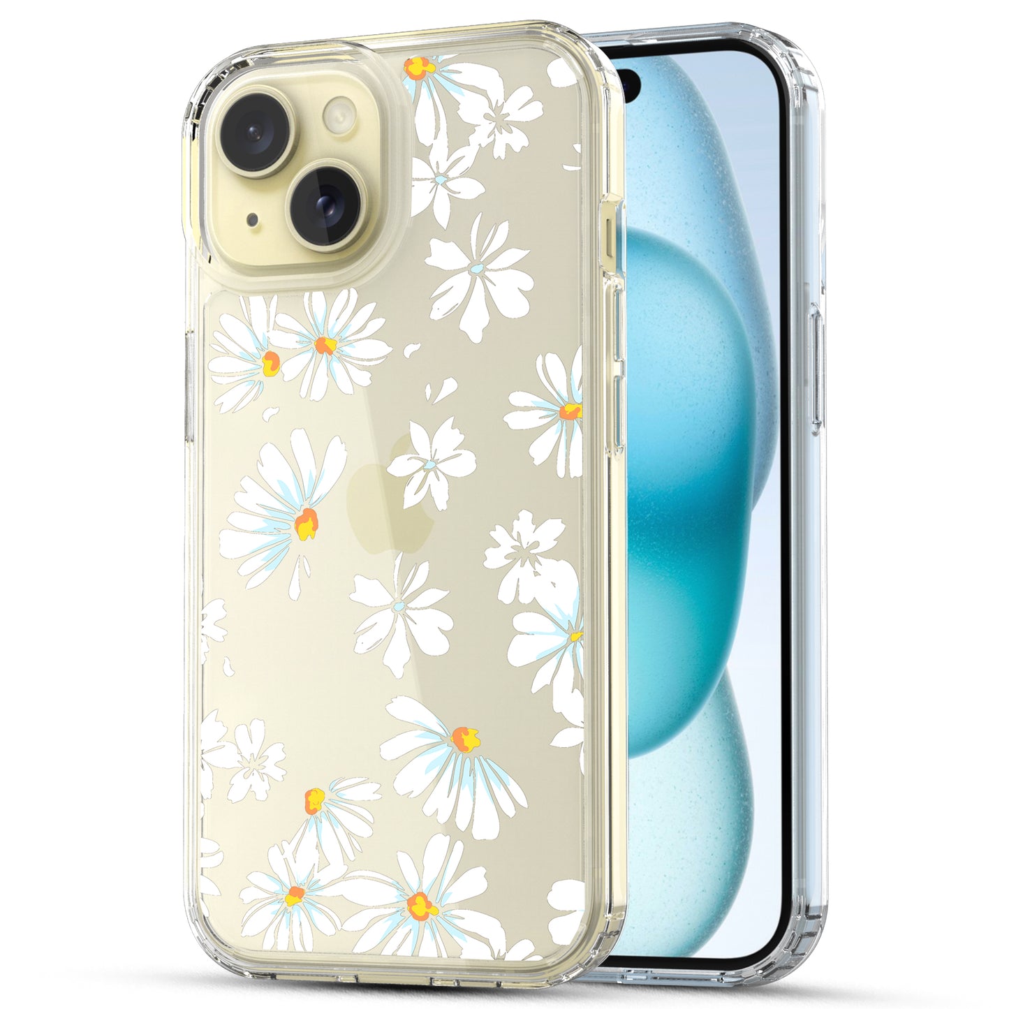 iPhone 15 Case, Anti-Scratch Clear Case - Little Daisy