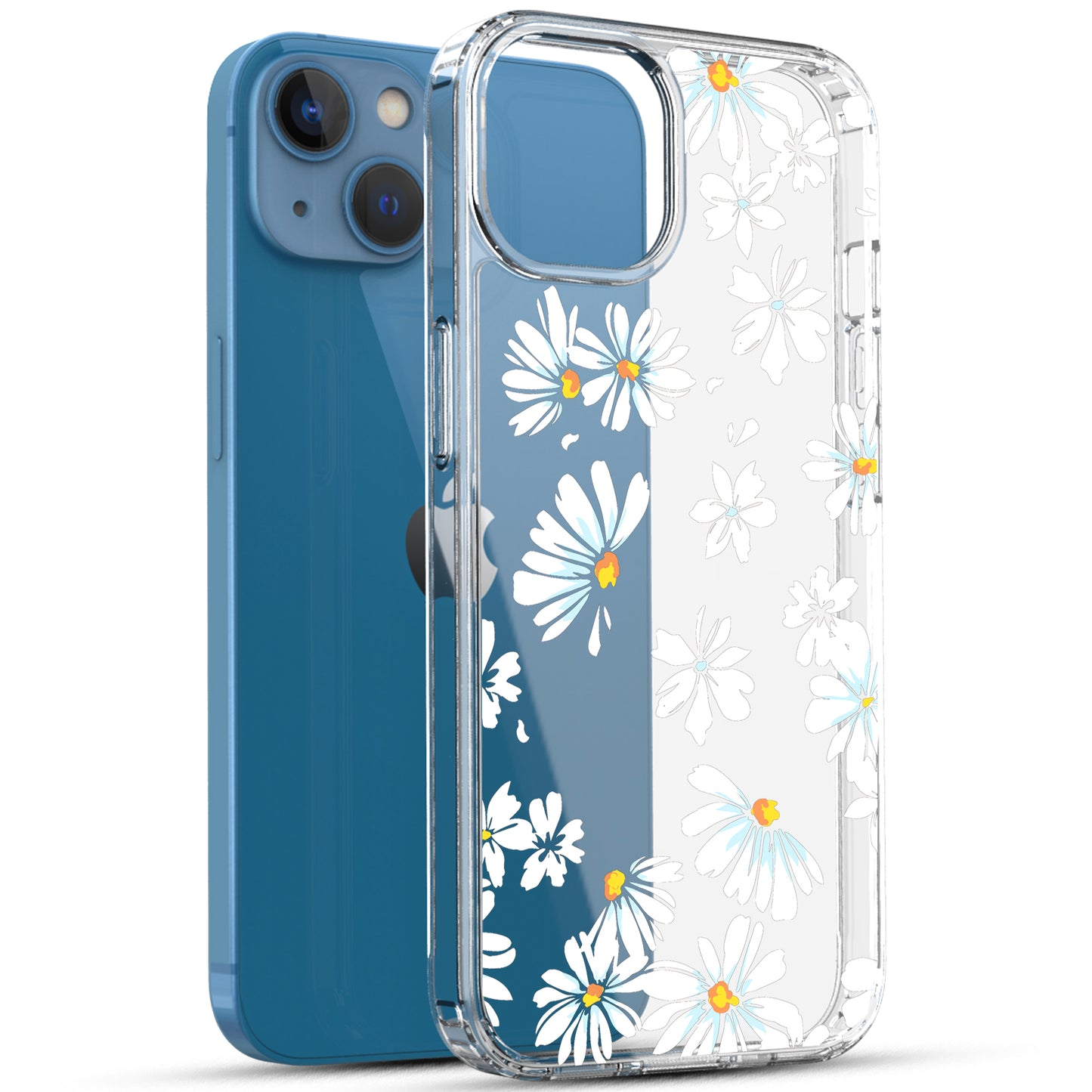 iPhone 13 Case, Anti-Scratch Clear Case - Little Daisy