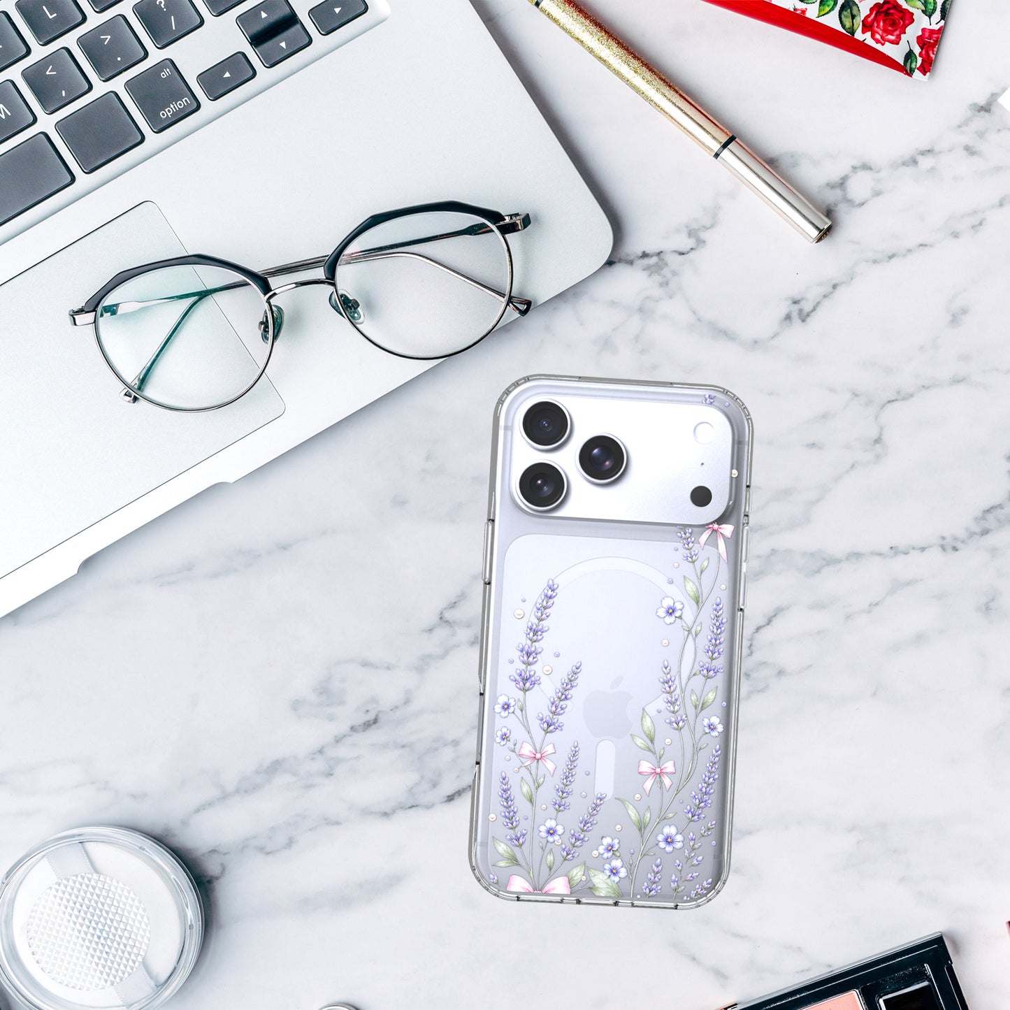 iPhone 17 Pro Case, Anti-Scratch Clear Case - Purple Lavender