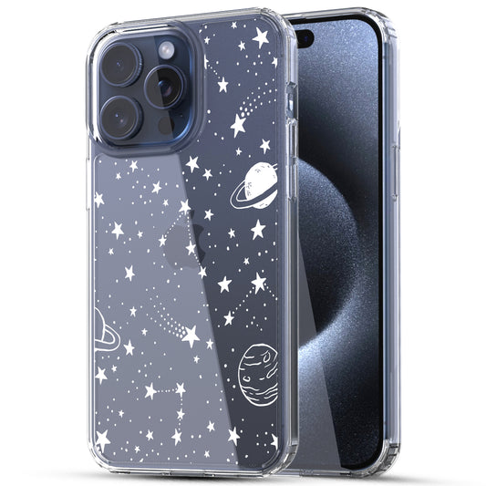 iPhone 15 Pro Case, Anti-Scratch Clear Case - Universe