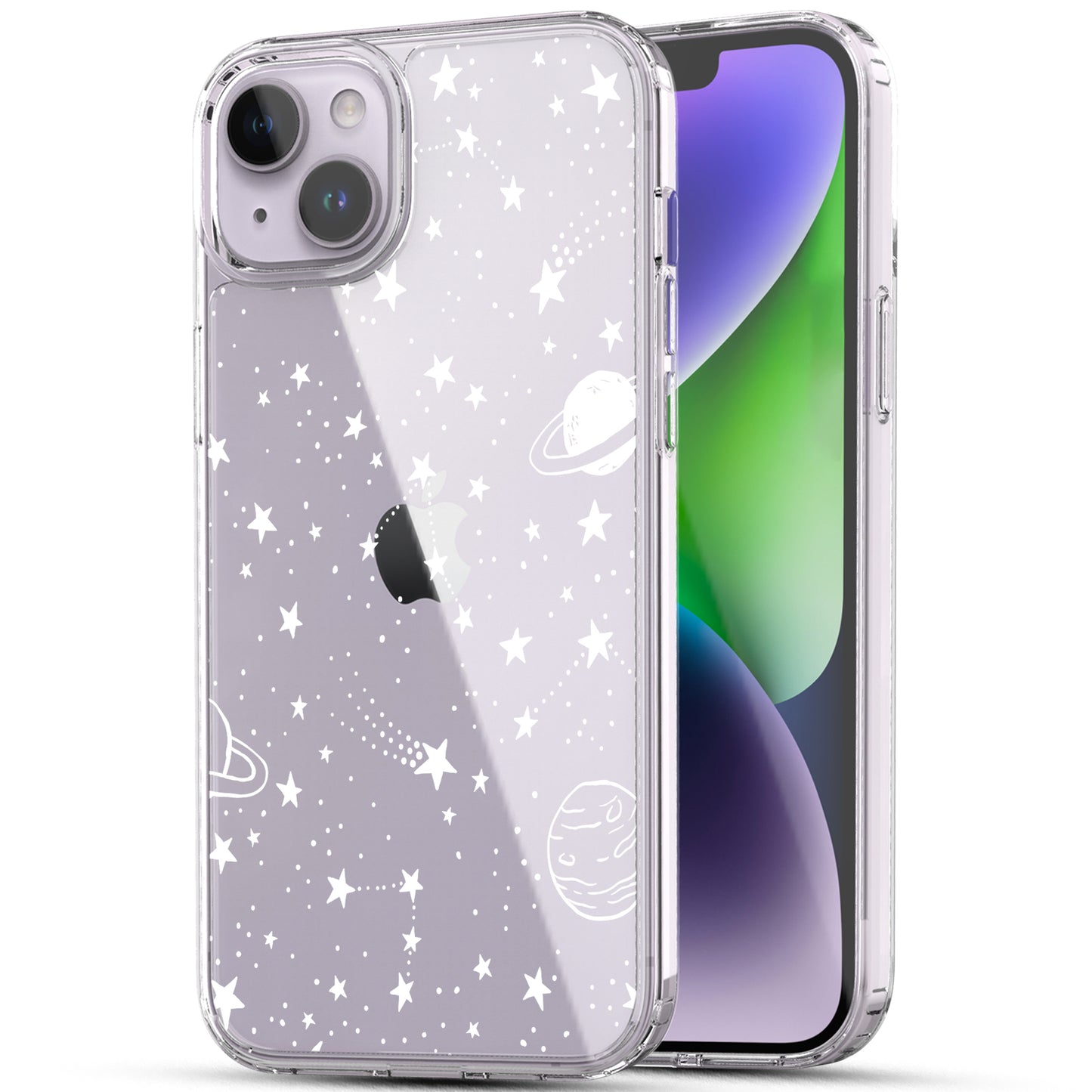 iPhone 14 Case, Anti-Scratch Clear Case - Universe