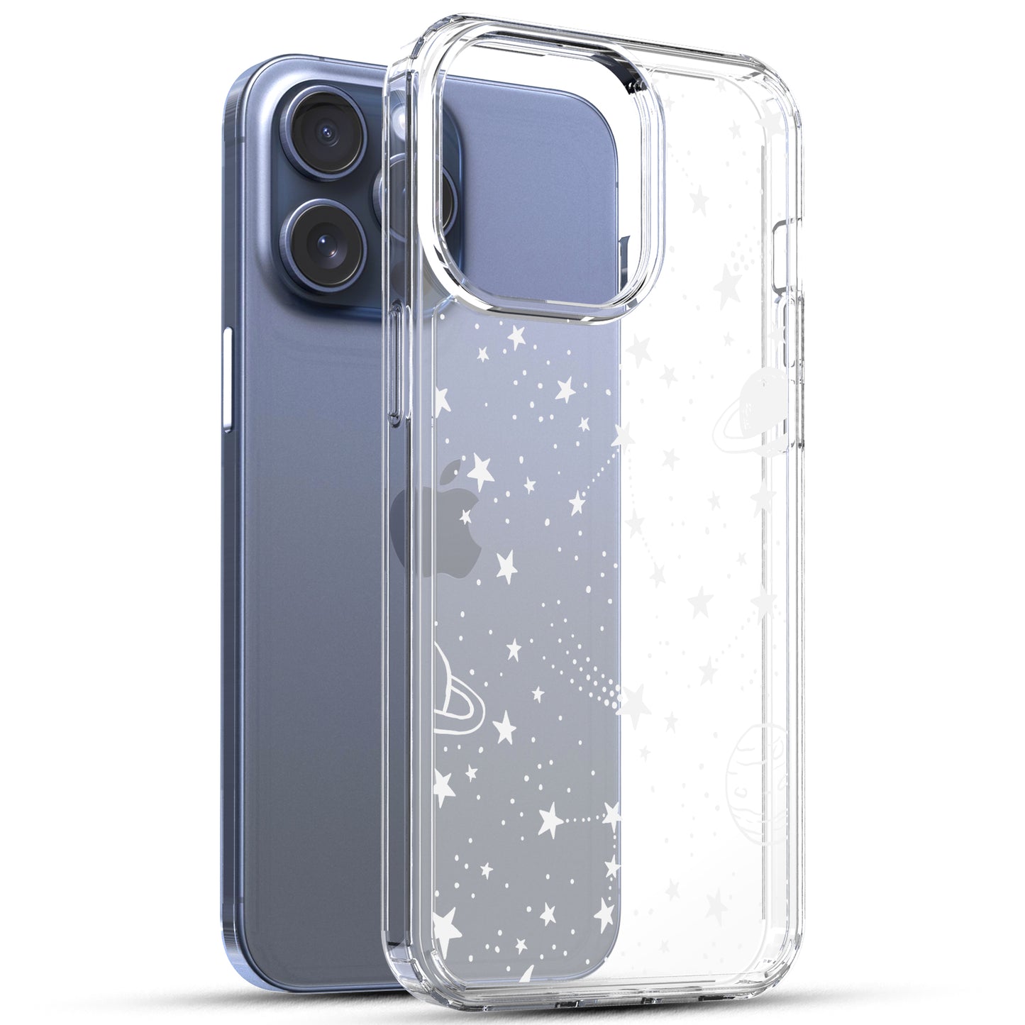 iPhone 15 Pro Case, Anti-Scratch Clear Case - Universe