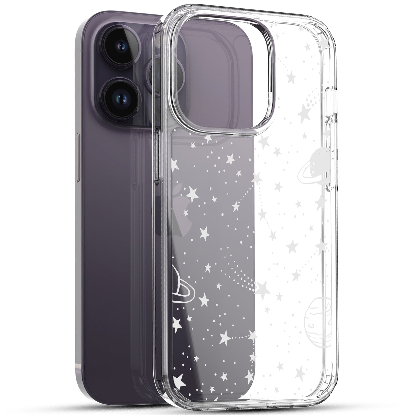 iPhone 14 Pro Case, Anti-Scratch Clear Case -  Universe