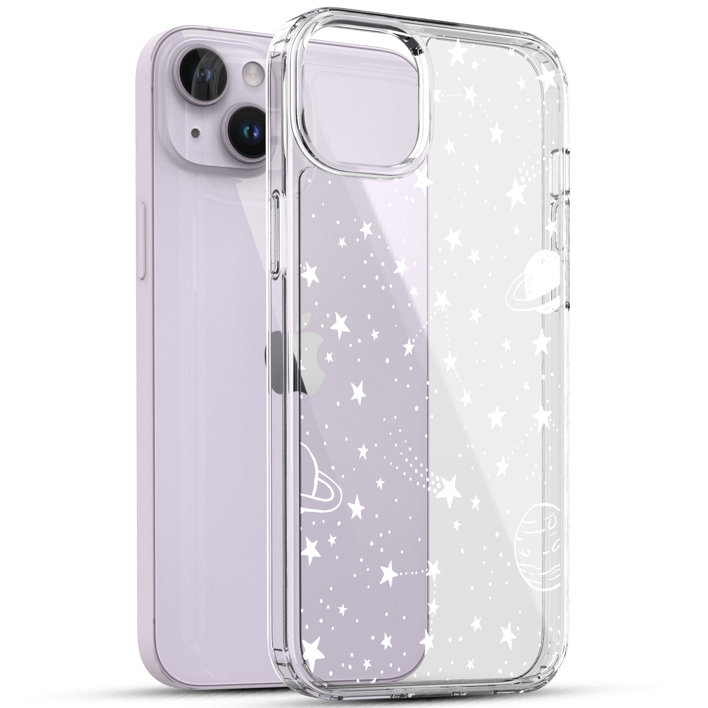 iPhone 14 Case, Anti-Scratch Clear Case - Universe