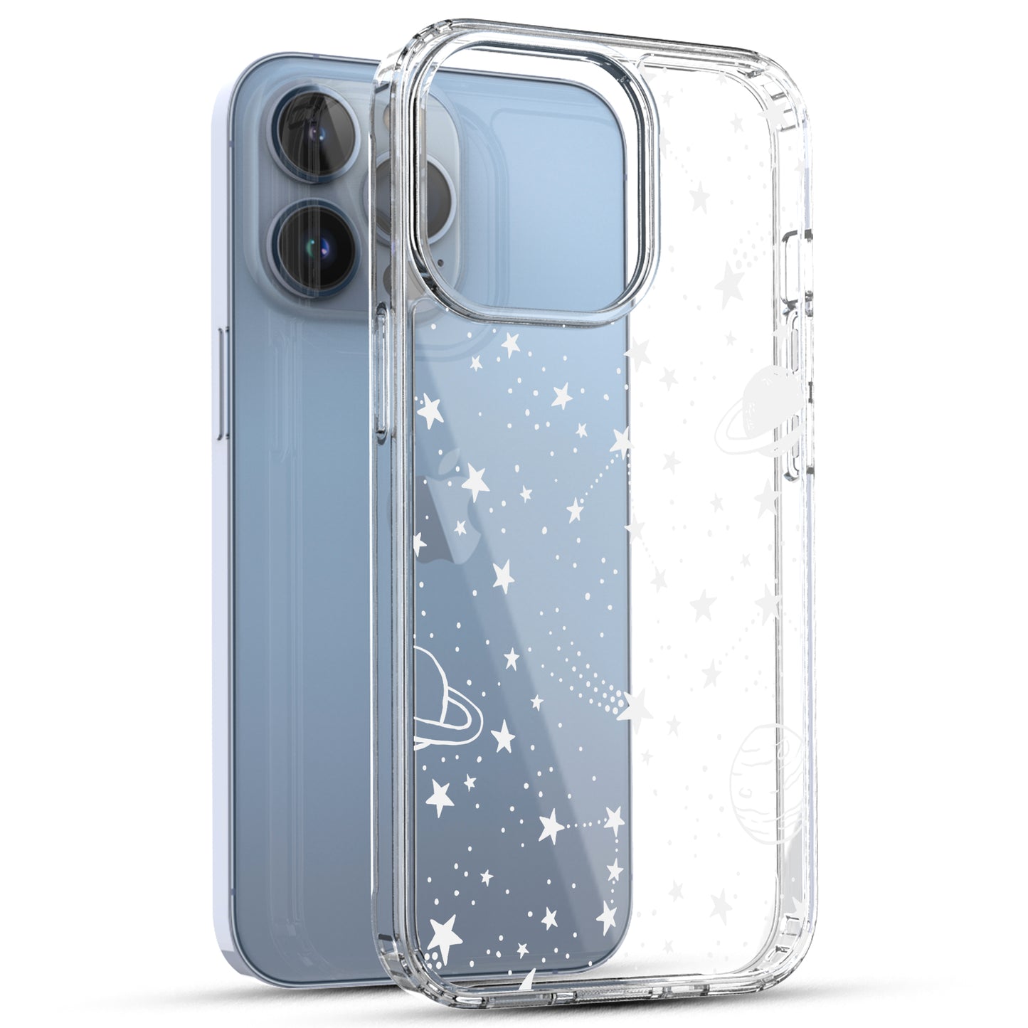 iPhone 13 Pro Max Case, Anti-Scratch Clear Case - Universe