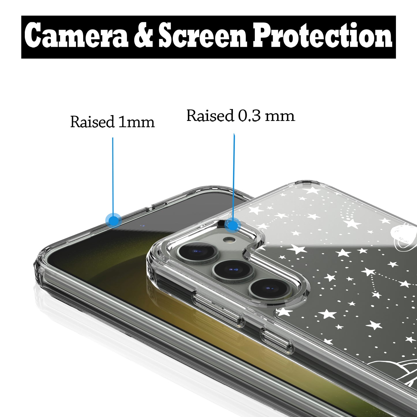 Samsung Galaxy S23 Plus Case, Anti-Scratch Clear Case with Design - Universe