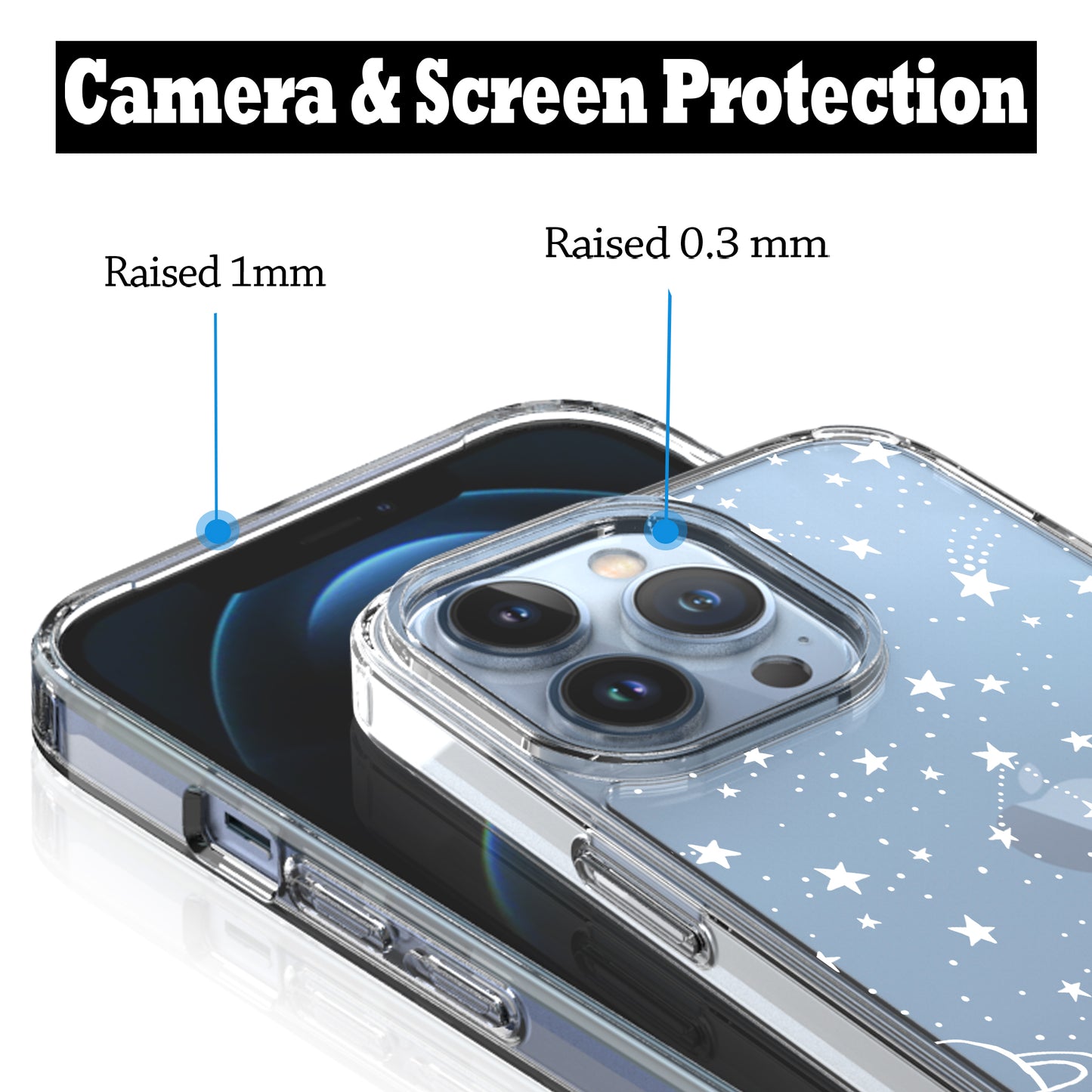 iPhone 13 Pro Max Case, Anti-Scratch Clear Case - Universe