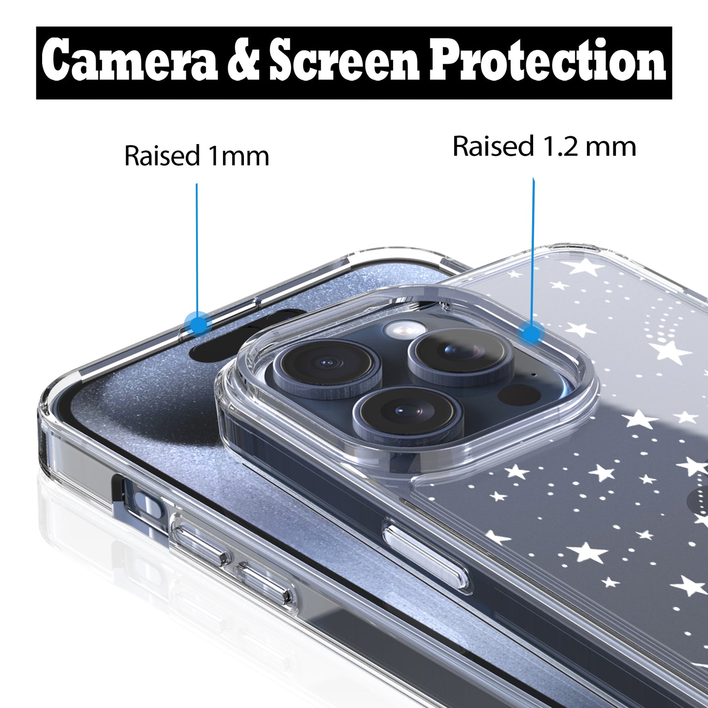 iPhone 15 Pro Case, Anti-Scratch Clear Case - Universe